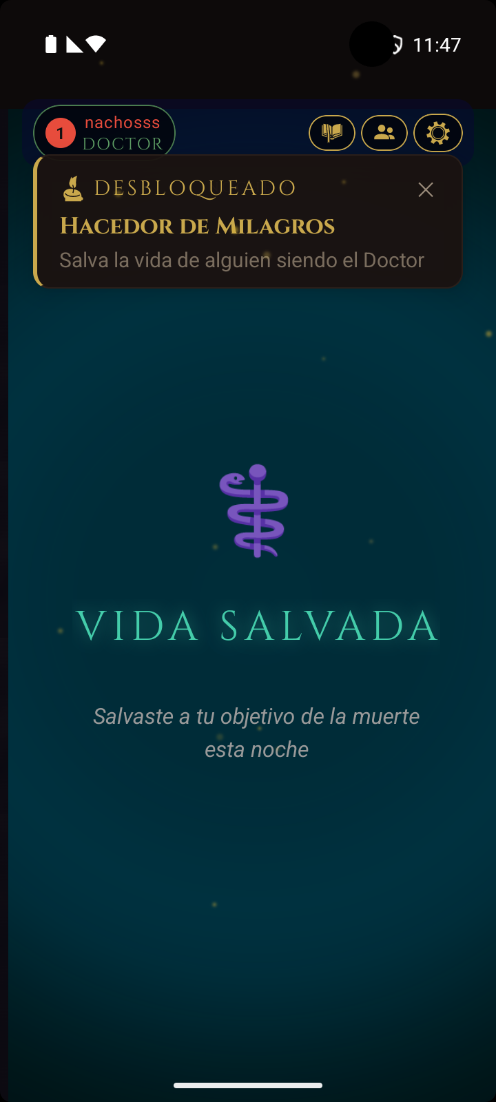 Aviso de logro desbloqueado - Obrador de Milagros: salva la vida de alguien como el Doctor