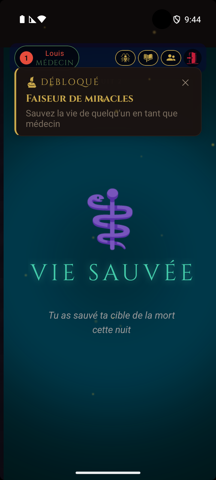 Notification de succès débloqué - Faiseur de miracles : sauver une vie en tant que Médecin